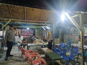 Patroli Malam Polsek Rantau Selamat Pantau Aktivitas Masyarakat