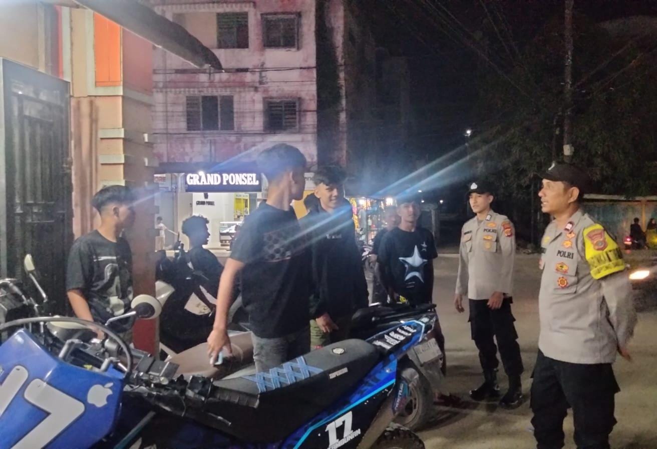 Patroli Antipremanisme Polsek Langsa Jaga Kondusivitas Wilayah Kota