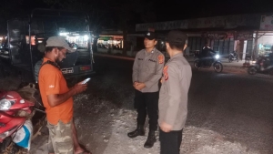 Patroli Malam Polsek Birem Bayeun Jaga Kondusivitas Wilayah