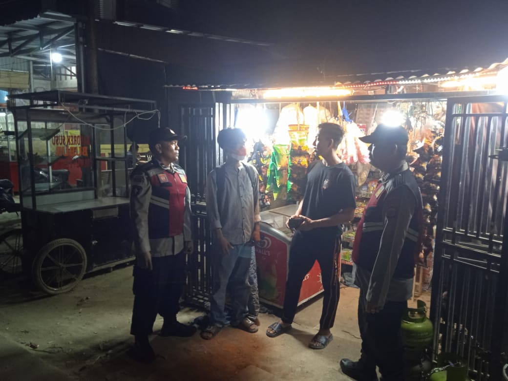 Patroli Malam Pasca Banjir, Wilayah Manyak Payed Tetap Kondusif