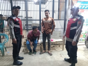 Patroli Malam Polsek Manyak Payed Jaga Kondusivitas Wilayah