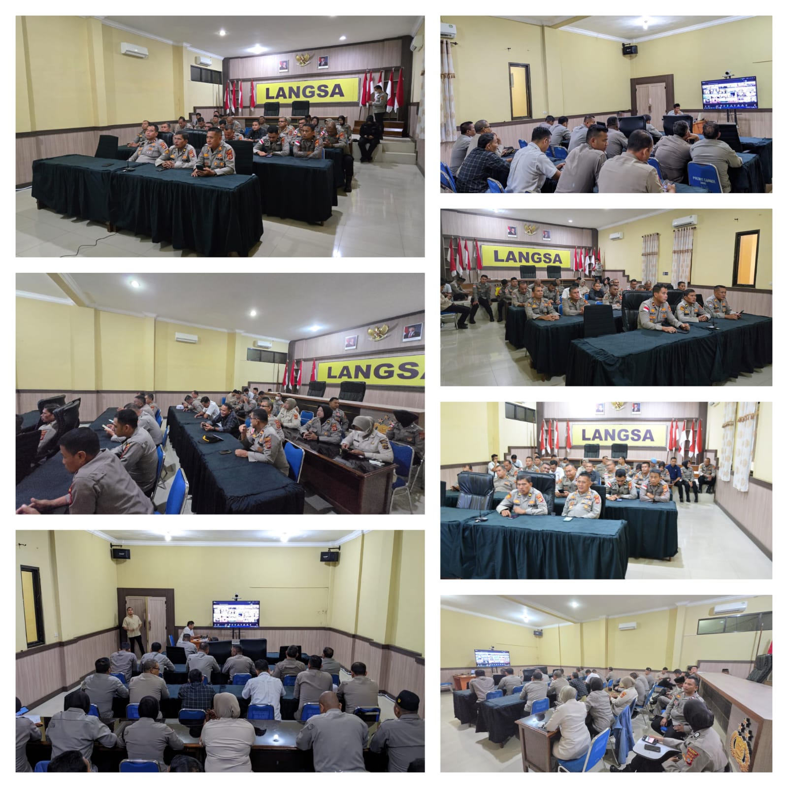 Polres Langsa Gelar Bimbingan Rohani dan Mental di Aula Mapolres