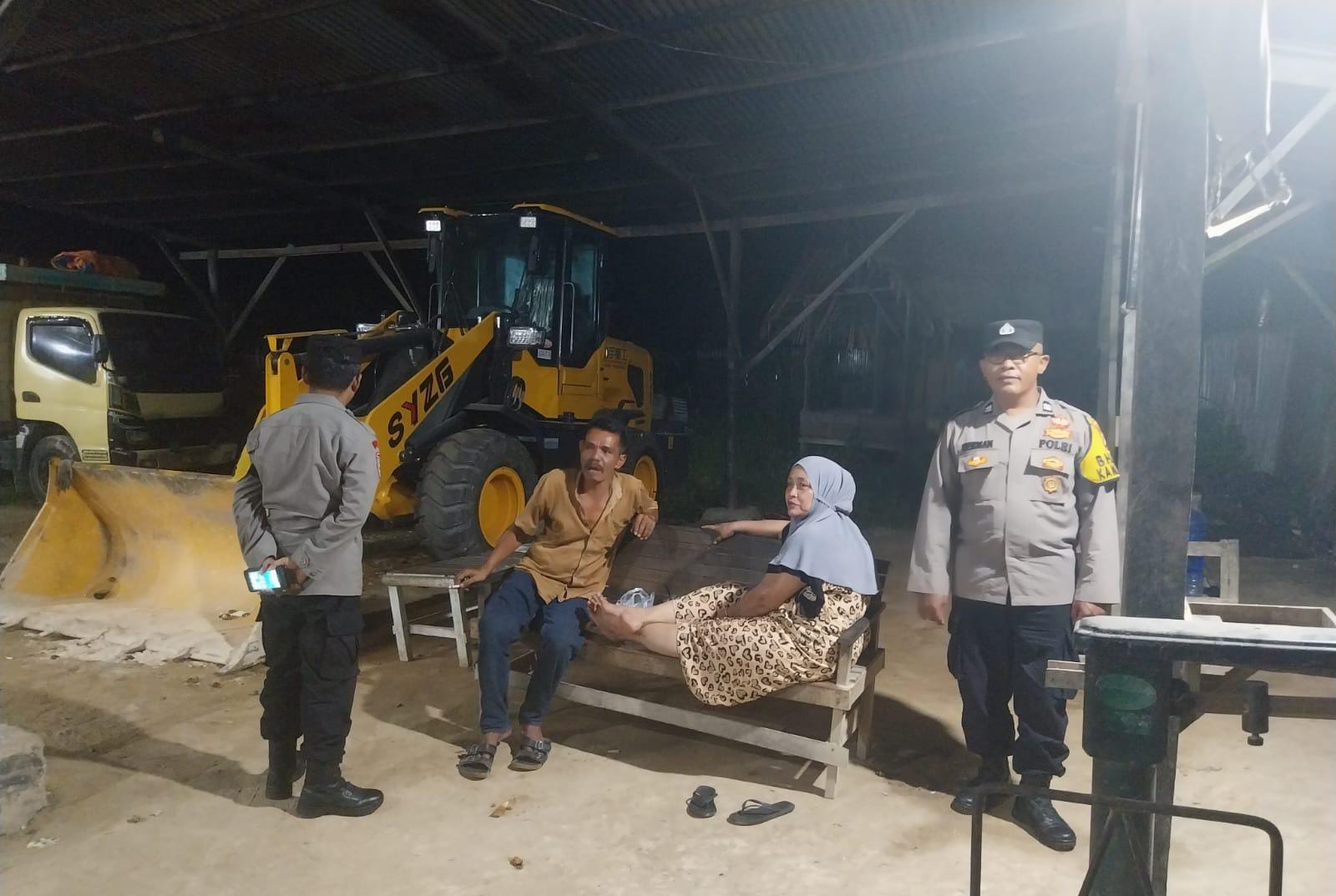 Patroli Malam Polsek Langsa Barat Jaga Situasi Kamtibmas