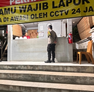 Patroli Malam Polsek Rantau Selamat Ciptakan Situasi Kondusif