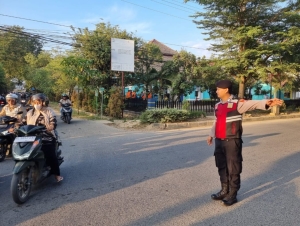 Sat Samapta Polres Langsa Gelar Strong Point Pagi di Sejumlah Titik Kota