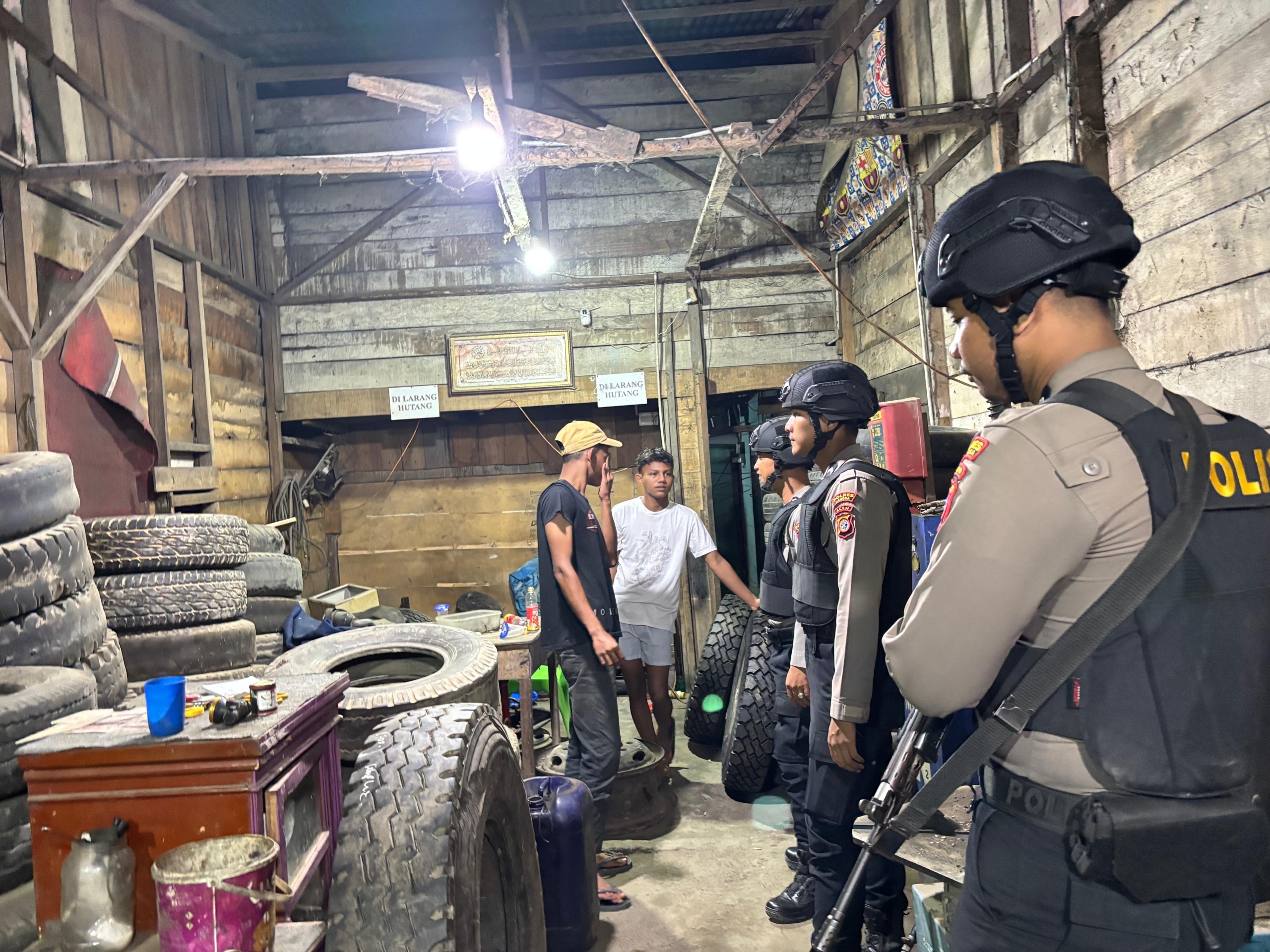 Sat Samapta Polres Langsa Laksanakan Patroli Perintis Presisi Malam Hari