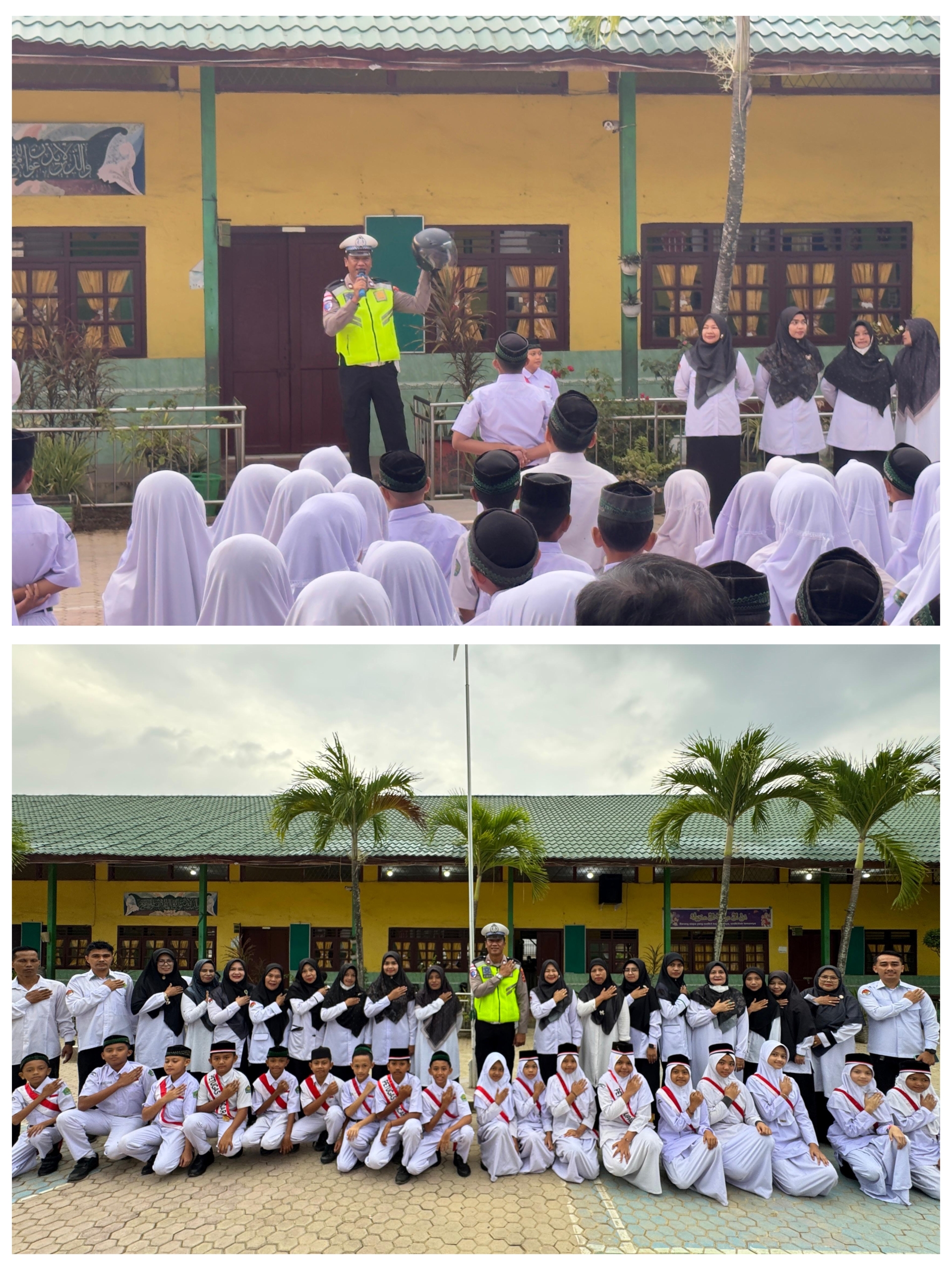 Satlantas Polres Langsa Gelar Police Goes To School di MIN 2 Kota Langsa