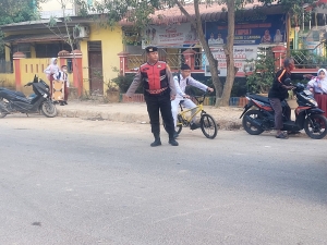 Strong Point Sat Samapta Polres Langsa Fokuskan Pelayanan Pagi Hari