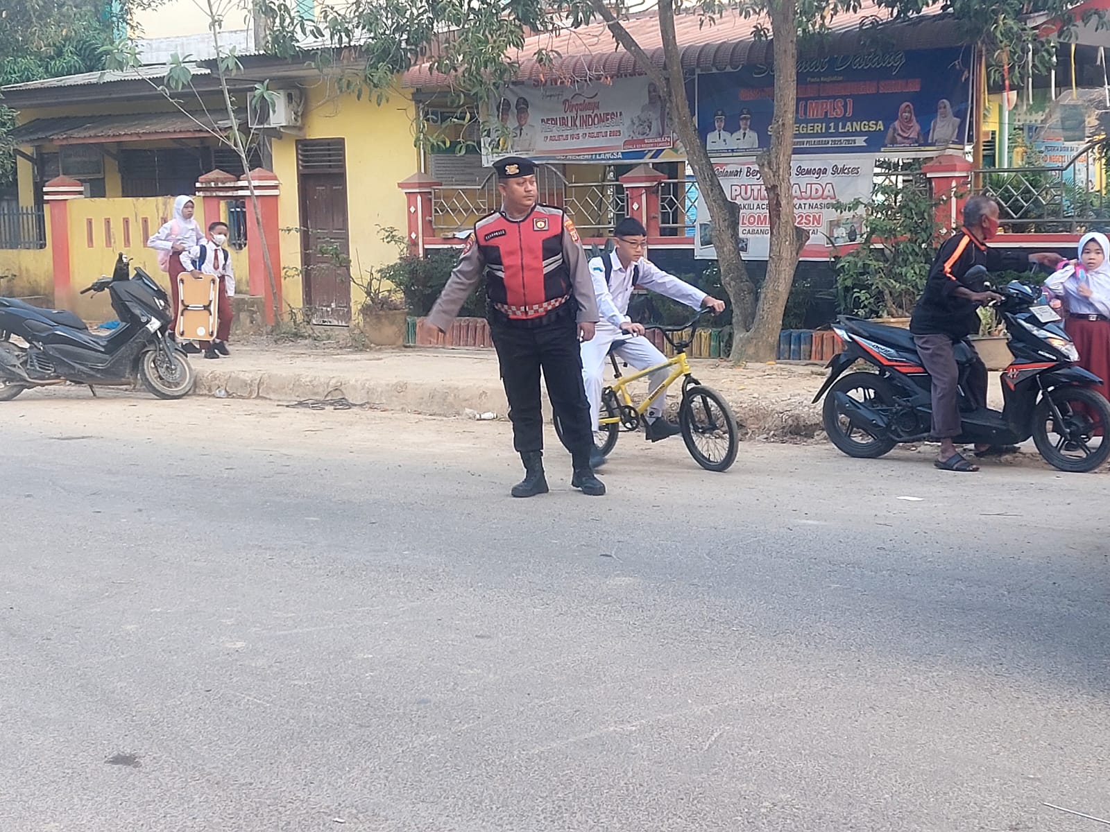 Strong Point Sat Samapta Polres Langsa Fokuskan Pelayanan Pagi Hari