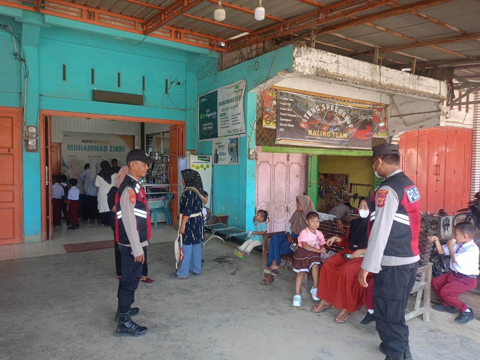 Patroli Pasca Banjir Polsek Manyak Payed Pantau Keamanan Wilayah