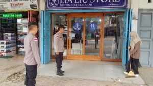 Patroli Siang Polsek Langsa Antisipasi Premanisme di Permukiman Warga
