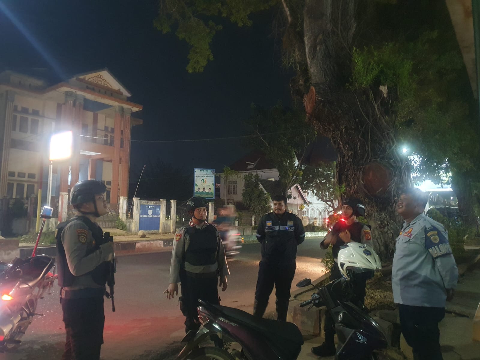 Patroli Perintis Presisi Sat Samapta Jaga Kondusivitas Kota Langsa