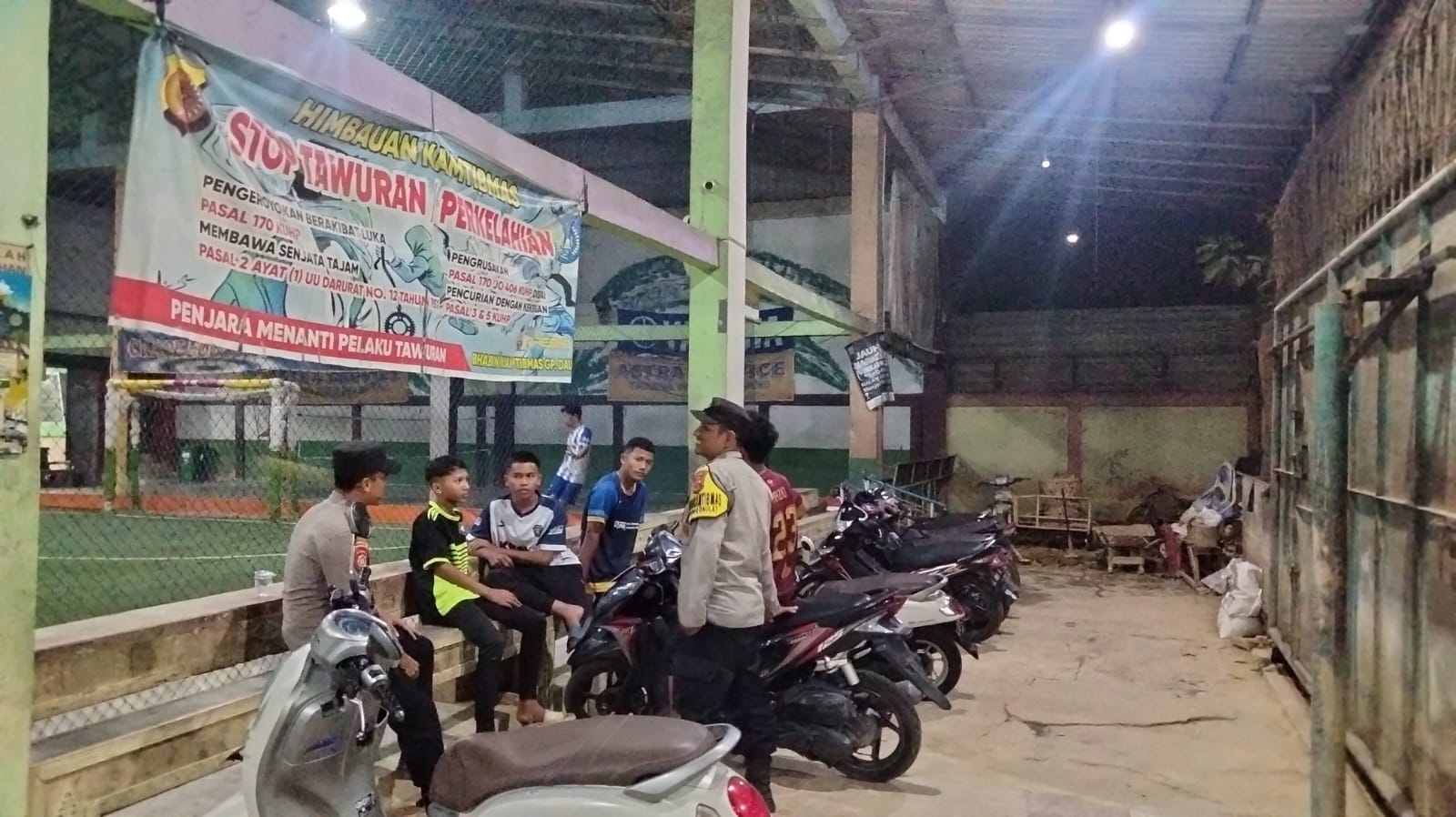 Patroli Malam Polsek Langsa Antisipasi Premanisme di Pusat Kota