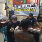 Bhakti Kesehatan Polres Langsa Layani Personel dan Warga Manyak Payed