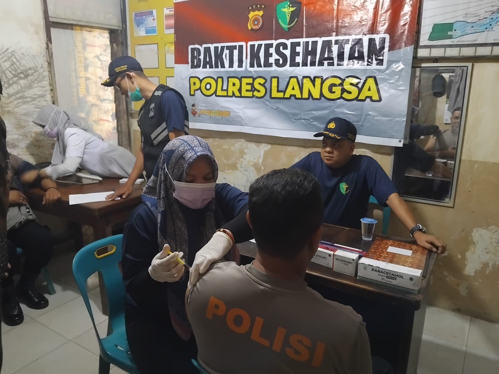 Bhakti Kesehatan Polres Langsa Layani Personel dan Warga Manyak Payed