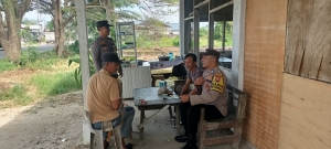 Patroli Polsek Langsa Barat Pantau Aktivitas Warga di Sejumlah Gampong