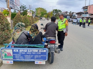 Satlantas Polres Langsa Gelar Razia Ops Keselamatan Seulawah 2026