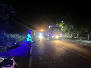 Patroli Blue Light Satlantas Langsa Amankan Jalur Rawan Kecelakaan