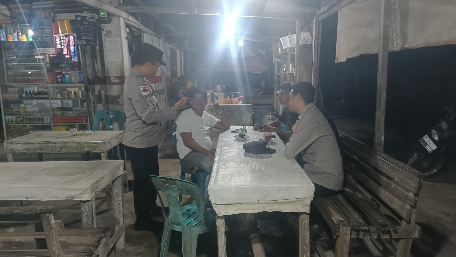 Patroli Malam Polsek Birem Bayeun Jaga Kondusivitas Wilayah