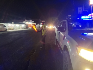 Blue Light Satlantas Polres Langsa Amankan Jalur Medan–Banda Aceh