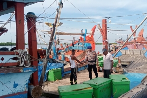 Patroli Dialogis Sat Polairud Polres Langsa Pantau Aktivitas Dermaga