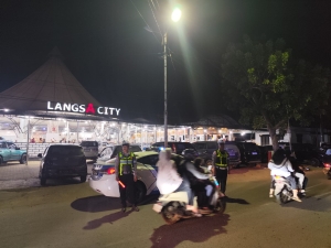 Satlantas Polres Langsa Gelar Patroli Blue Light di Jalur Rawan Laka