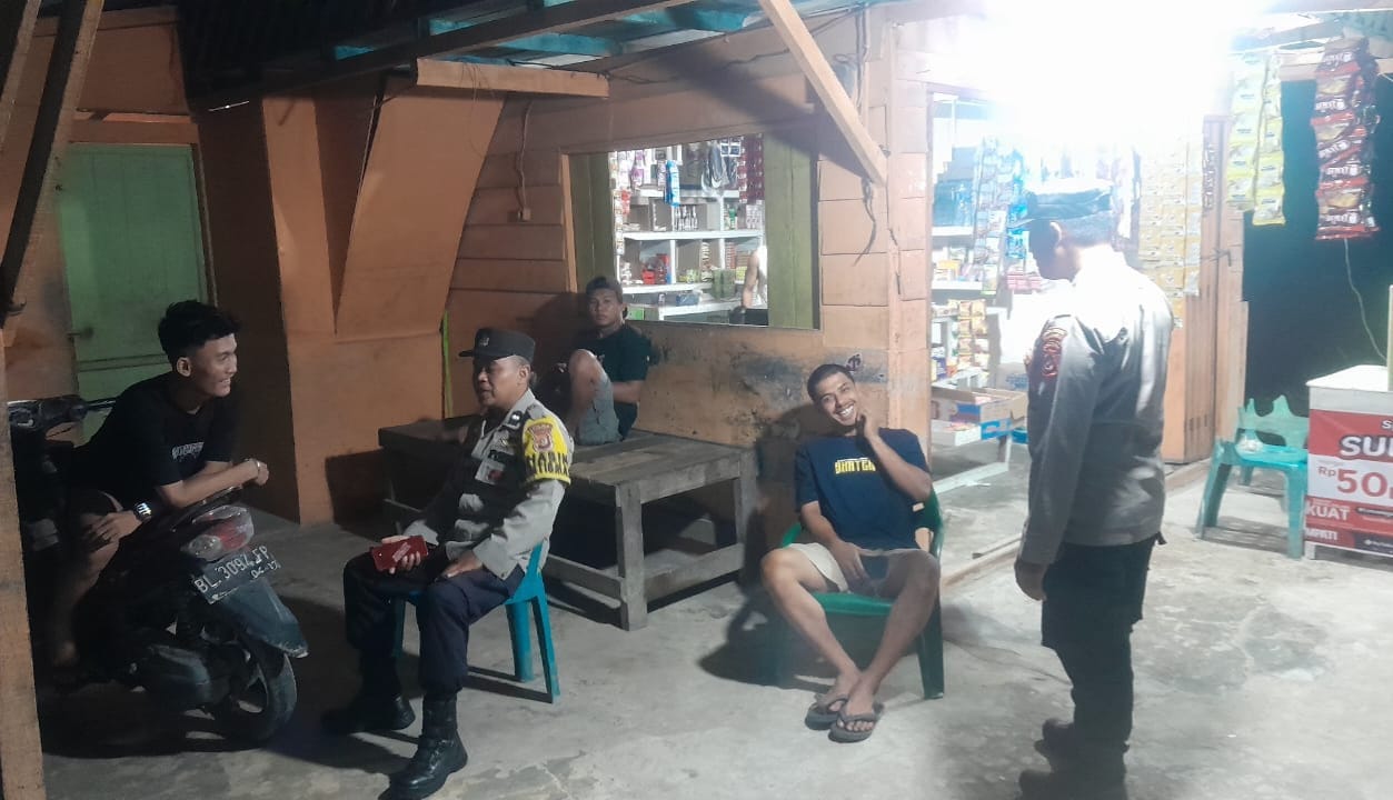 Patroli Malam Polsek Langsa Barat Jaga Kondusivitas Lingkungan Warga
