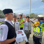 Satlantas Polres Langsa Gelar Sosialisasi dan Pelantikan PKS di SMAN 1 Langsa