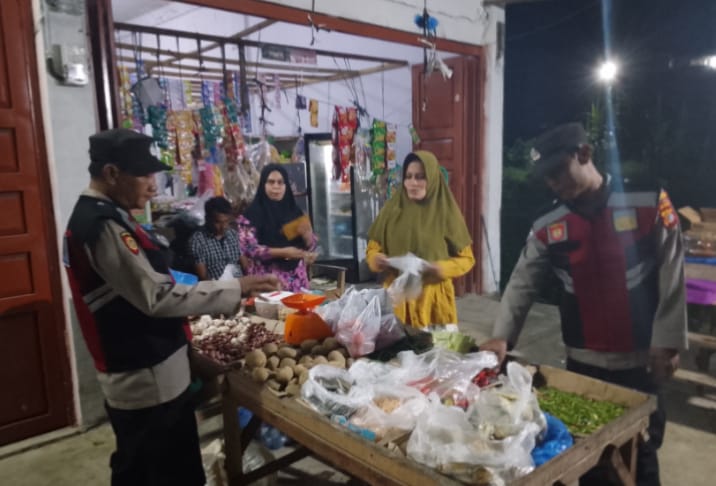 Patroli Malam Polsek Rantau Selamat Jaga Kondusivitas Wilayah