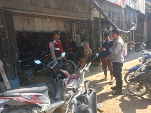 Patroli Polsek Manyak Payed Jaga Kondusifitas Wilayah Pasca Banjir