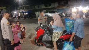 Patroli Malam Polsek Birem Bayeun Sisir Dua Gampong Antisipasi Gangguan Kamtibmas