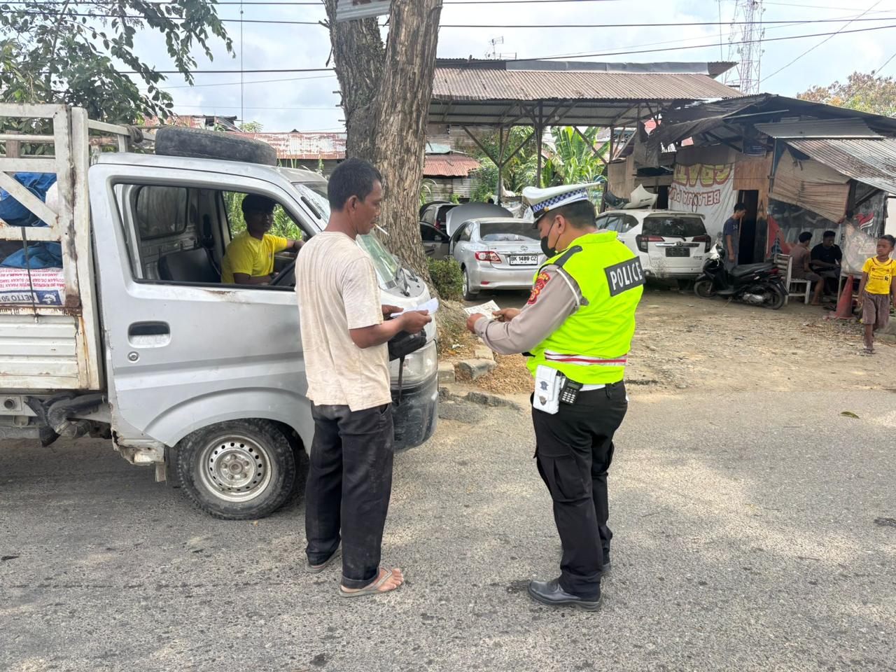 Satlantas Polres Langsa Gelar Razia Ops Keselamatan Seulawah 2026 di Depan Mapolres