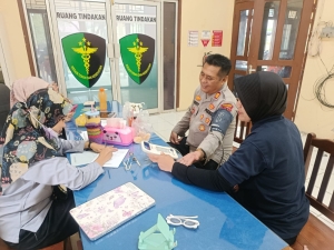 Poliklinik Polres Langsa Layani 18 Pasien dalam Pelayanan Kesehatan Rutin
