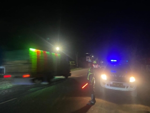 Satlantas Polres Langsa Gelar Patroli Blue Light di Jalur Rawan Laka Lantas