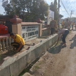 Kurve Pasca Banjir, Mapolsek Manyak Payed Kembali Bersih dan Siap Layani Masyarakat