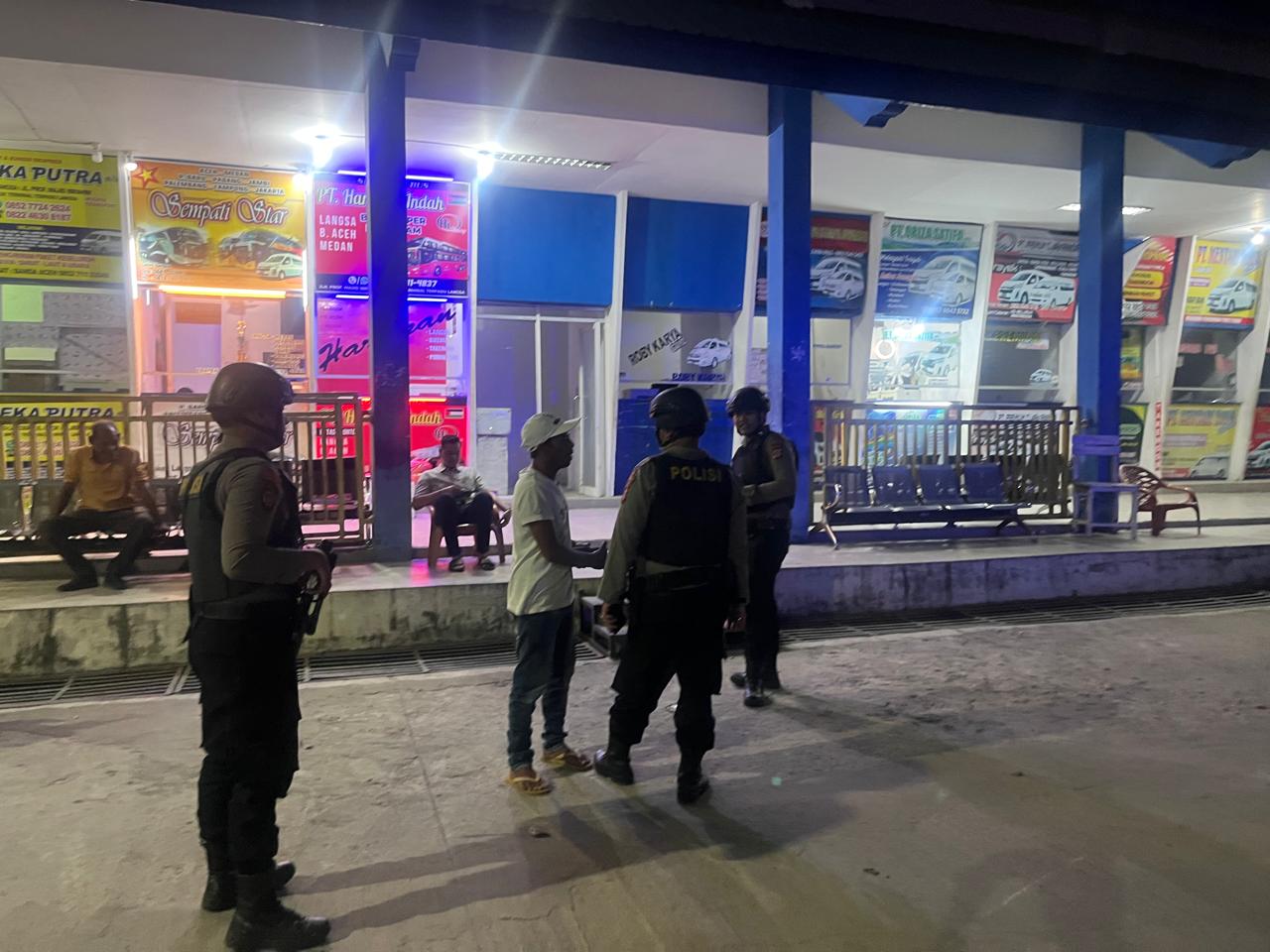 Patroli Perintis Presisi Sat Samapta Polres Langsa Jaga Kondusivitas Wilayah