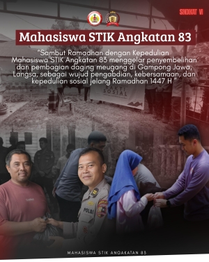 Mahasiswa STIK Gelar Penyembelihan dan Pembagian Daging Meugang di Gampong Jawa