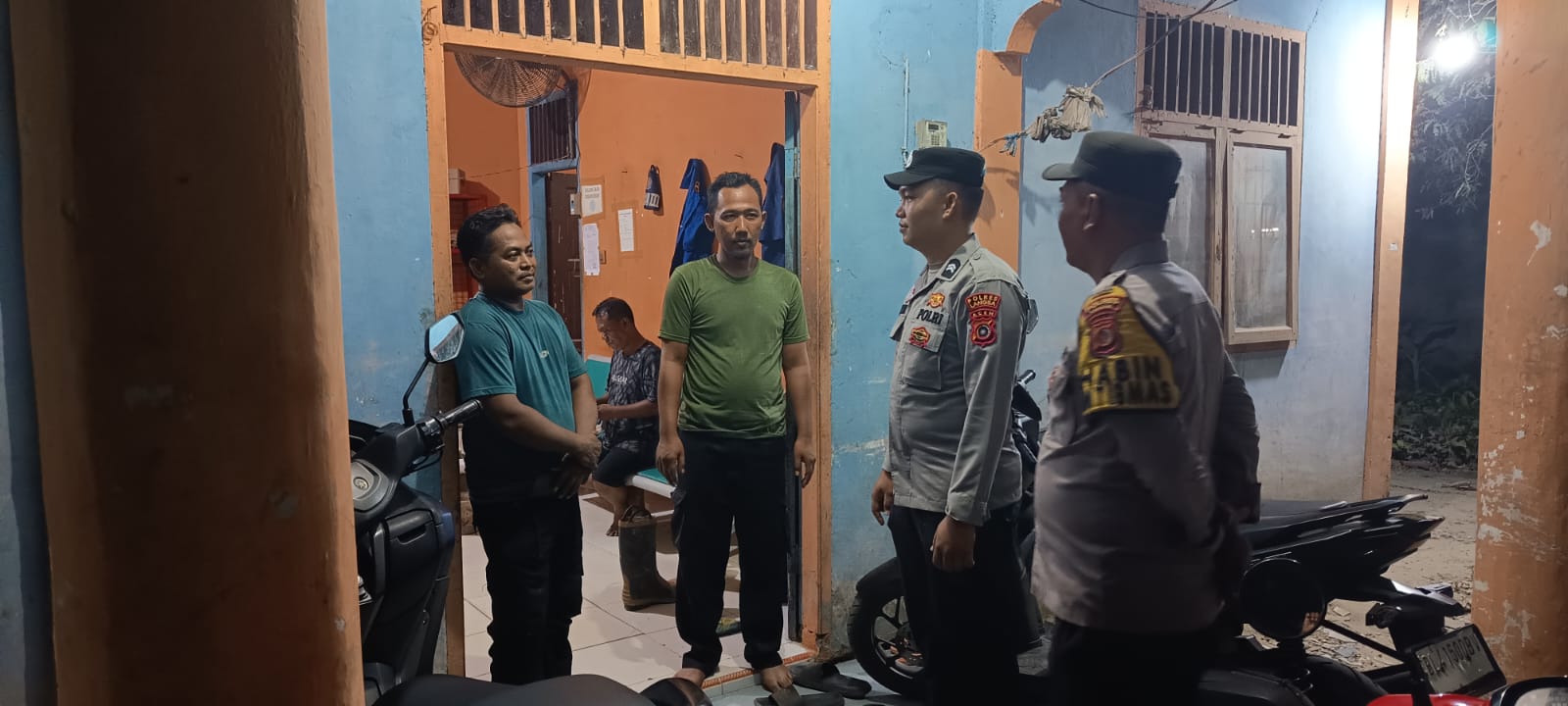 Patroli Malam Polsek Langsa Barat Jaga Stabilitas Keamanan Lingkungan Warga