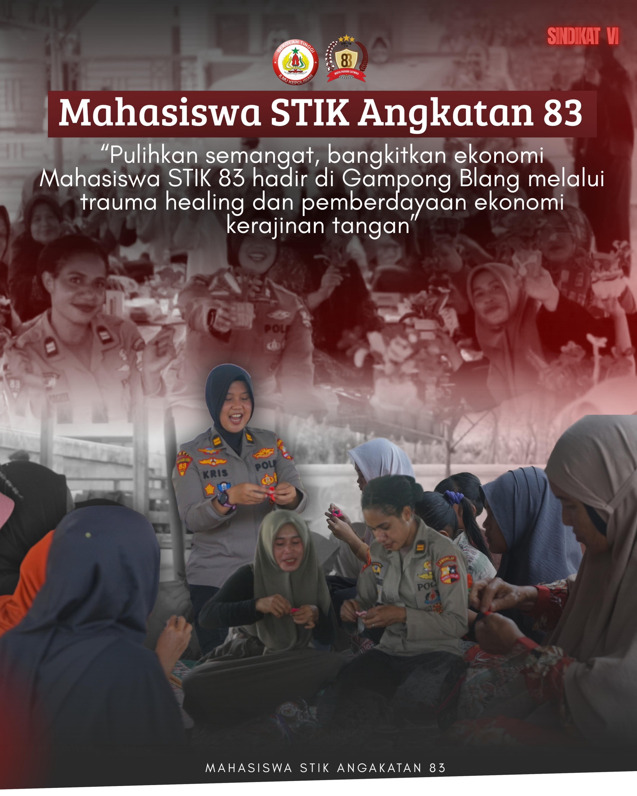 Pulihkan Semangat dan Bangkitkan Ekonomi, Mahasiswa STIK 83 Hadir untuk Warga Gampong Blang