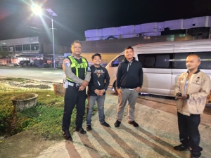 Satlantas Polres Langsa Kawal Bantuan Logistik Mabes Polri Menuju Gayo Lues