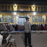 Pengamanan Tarawih Polsek Langsa Barat Berikan Rasa Aman bagi Jamaah