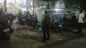 Pengamanan Tarawih Polsek Langsa Berjalan Kondusif di Tiga Masjid Kota