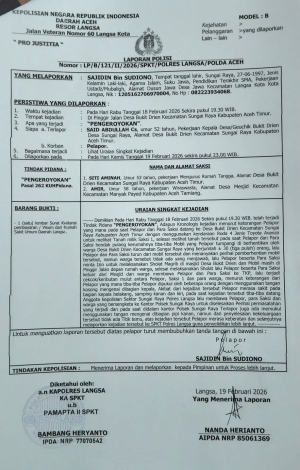 Polres Langsa Klarifikasi Dugaan Penganiayaan Wartawan Media Online di Wilayah Sungai Raya