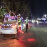 Patroli Blue Light Satlantas Polres Langsa Antisipasi Kecelakaan di Jalur Lintas Nasional