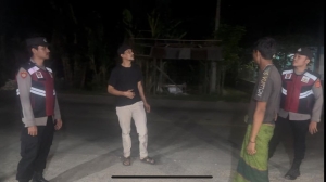 Patroli Tengah Malam Polsek Rantau Selamat Cegah Kejahatan Jalanan di Bulan Ramadhan