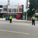 Strong Point Pagi Sat Lantas Polres Langsa Hadirkan Pelayanan Prima di Jalan Ahmad Yani