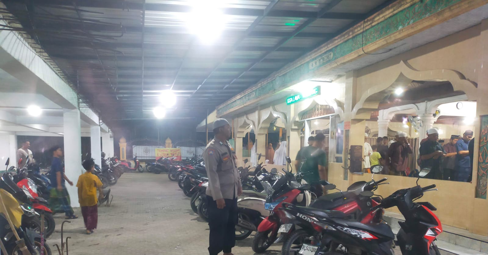 Pengamanan Tarawih di Langsa Timur Berlangsung Aman dan Khusyuk