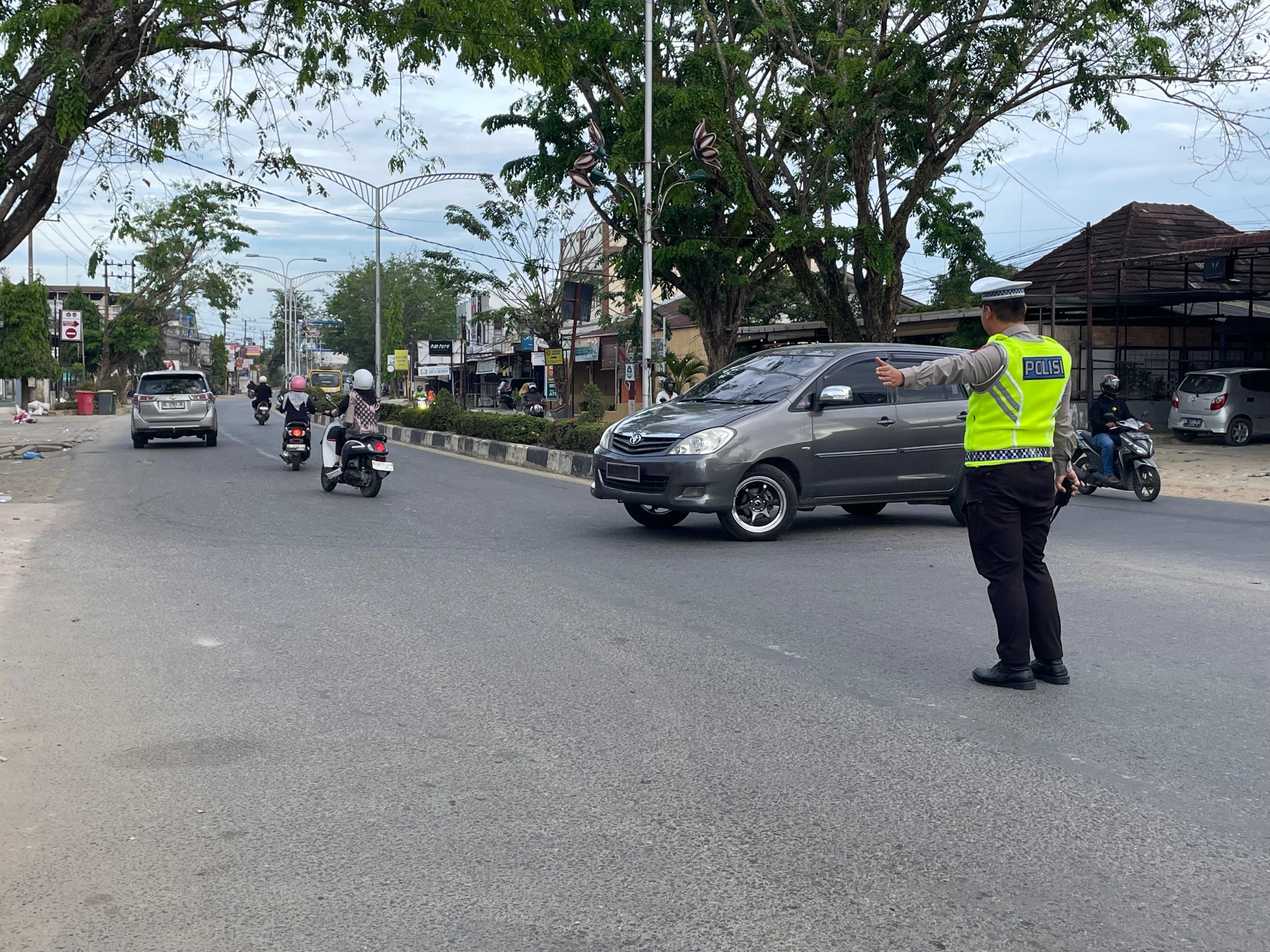 Strong Point Pagi Satlantas Langsa Wujudkan Kelancaran Arus Lalu Lintas Kota