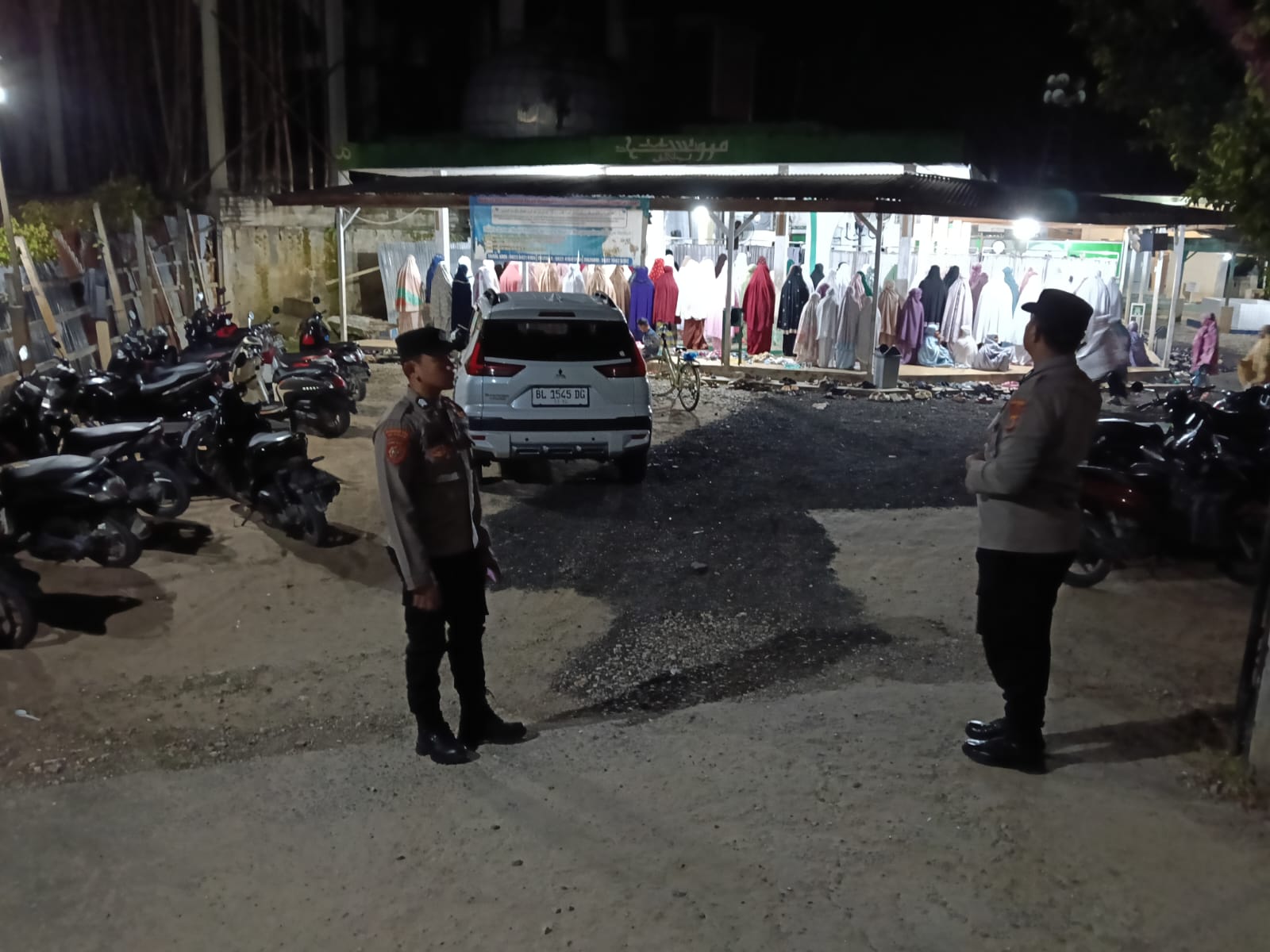 Pengamanan Shalat Tarawih di Birem Bayeun Berjalan Aman dan Kondusif
