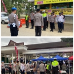 Polres Langsa Laksanakan Pengamanan Pos Yan Operasi Ketupat Seulawah 2026 di Lapangan Merdeka